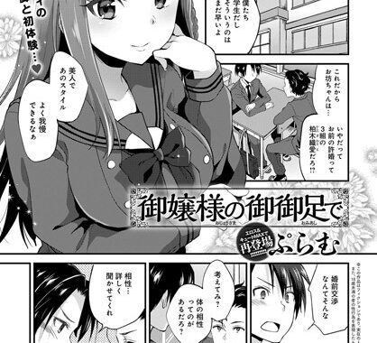 b399agoar01287【無料エロ漫画】御嬢様の御御足で